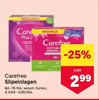 MPreis Carefree Slipeinlagen Angebot