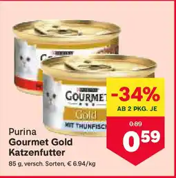 MPreis Gourmet Gold Katzenfutter Angebot