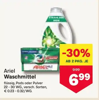 MPreis Ariel Waschmittel Angebot