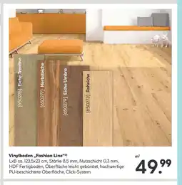 Hellweg Vinylboden,,Fashion Line Angebot