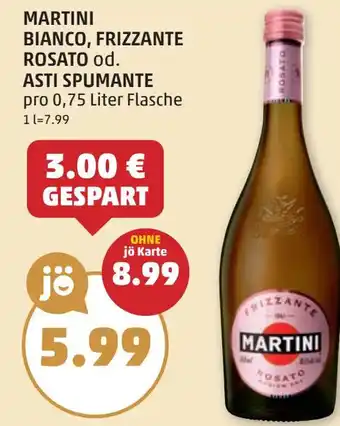 PENNY Frizzante Martini Rosato Angebot