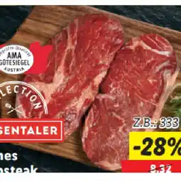 Lidl Frisches Rumpsteak oder Rib-Eye-Steak Lidl APP Preis Angebot