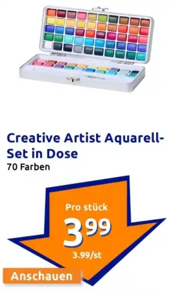 Action Creative Artist Aquarell- Set in Dose Angebot