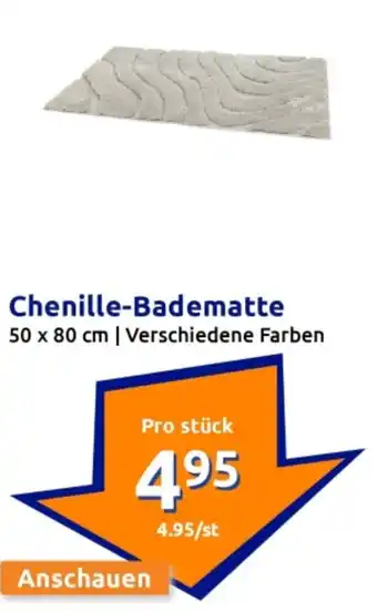 Action Chenille-Badematte Angebot