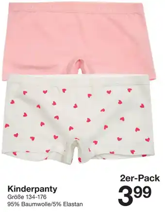 Zeeman Kinderpanty Angebot