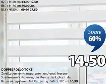 JYSK Doppelrollo toke Angebot