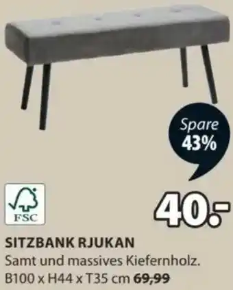 JYSK Sitzbank rjukan Angebot