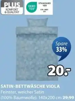 JYSK Satin-bettwäsche viola Angebot