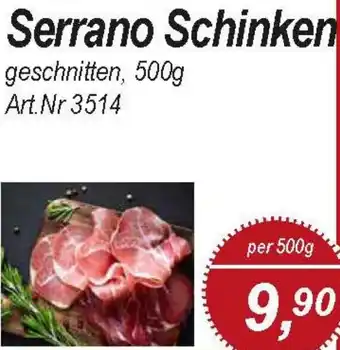 Nemetz Markt Serrano Schinken Angebot