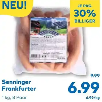 T&G Senninger Frankfurter Angebot