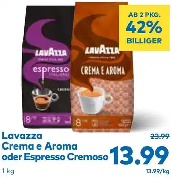 T&G Lavazza Crema e Aroma oder Espresso Cremoso Angebot