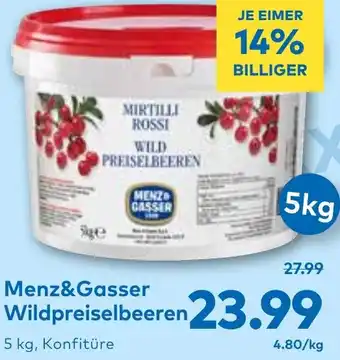 T&G Menz&Gasser Wildpreiselbeeren Angebot