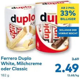 T&G Ferrero Duplo White, Milchcreme oder Classic Angebot