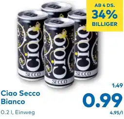 T&G Ciao Secco Bianco Angebot