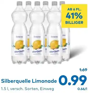 T&G Silberquelle Limonade Angebot