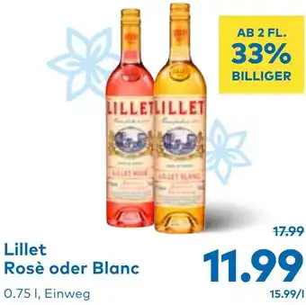 T&G Lillet Rosè oder Blanc Angebot