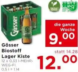 Unimarkt Gösser Biostoff Lager Kiste Angebot