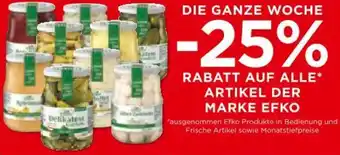 Unimarkt Rabatt auf alle artikel der marke efko Angebot