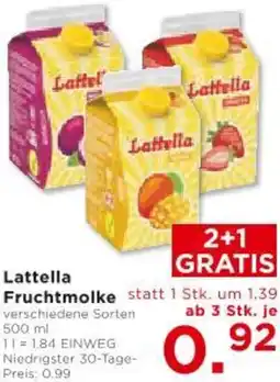 Unimarkt Lattella Fruchtmolke Angebot