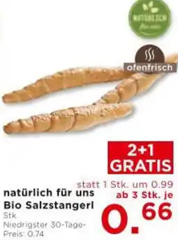 Unimarkt natürlich für uns Bio Salzstangerl Angebot