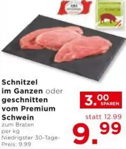 Unimarkt Schnitzel im Ganzen oder geschnitten vom Premium Schwein Angebot