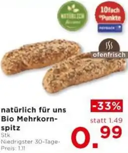 Unimarkt natürlich für uns Bio Mehrkorn- spitz Angebot