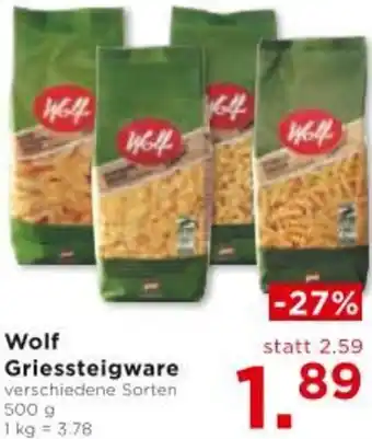 Unimarkt Wolf Griessteigware Angebot