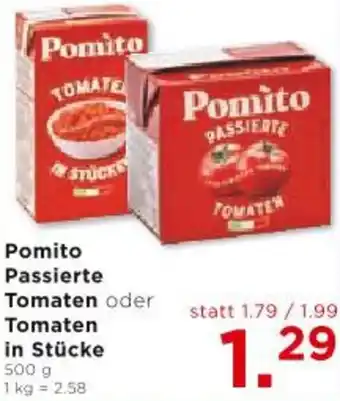 Unimarkt Pomito Passierte Tomaten oder Tomaten Angebot