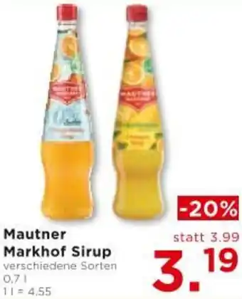 Unimarkt Mautner Markhof Sirup Angebot