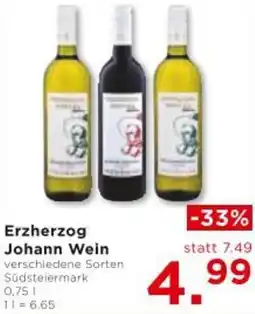 Unimarkt Erzherzog Johann Wein Angebot