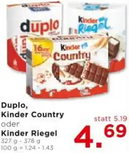 Unimarkt Duplo, Kinder Country oder Kinder Riegel Angebot