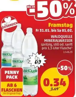 PENNY Waldquelle mineralwasser Angebot