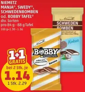 PENNY Niemetz manja, swedy, schwedenbomben od. bobby tafel Angebot