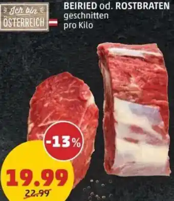 PENNY Beiried od. rostbraten Angebot