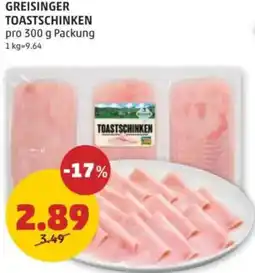 PENNY Greisinger toastschinken Angebot