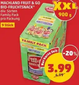 PENNY Machland fruit & go bio-fruchtsnack Angebot