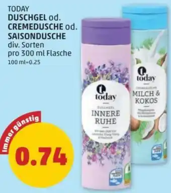 PENNY Duschgel od. cremedusche od. saisondusche Angebot