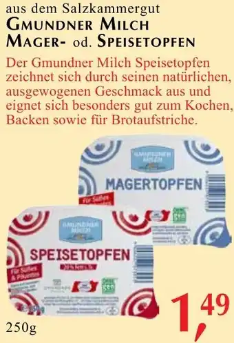 Winkler Markt Gmundner milch mager- od. speisetopfen Angebot