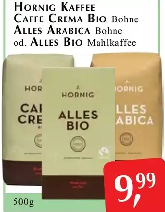 Winkler Markt Hornig kaffee caffe crema caffe crema bio bohne alles arabica bohne od. alles bio mahlkaffee Angebot