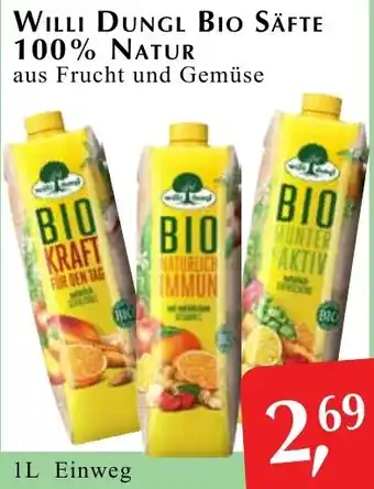 Winkler Markt Willi dungl bio säfte Angebot