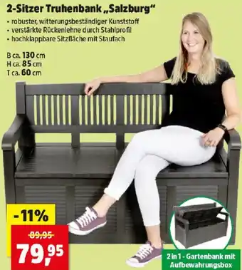 Thomas Philipps 2-Sitzer Truhenbank Salzburg Angebot