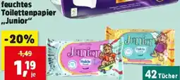 Thomas Philipps feuchtes Toilettenpapier Junior Angebot