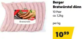 Eurogast Grissemann Berger Bratwürstel dünn Angebot