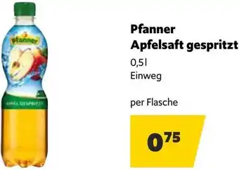 Eurogast Grissemann Pfanner Apfelsaft gespritzt Angebot