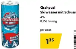 Eurogast Grissemann Gschpusi Skiwasser mit Schuss Angebot