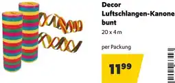 Eurogast Grissemann Decor Luftschlangen-Kanone bunt Angebot