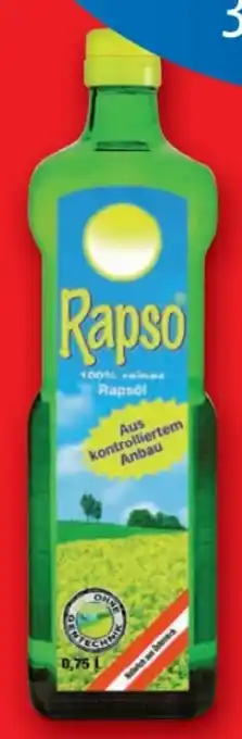 Lidl Rapso Reines Rapsöl Angebot