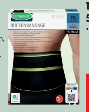 Lidl Sensiplast Rückenbandage Angebot