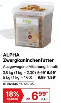 Lagerhaus Graz Land Alpha zwergkaninchenfutter Angebot