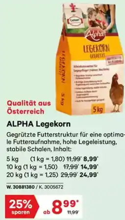 Lagerhaus Graz Land Alpha legekorn Angebot